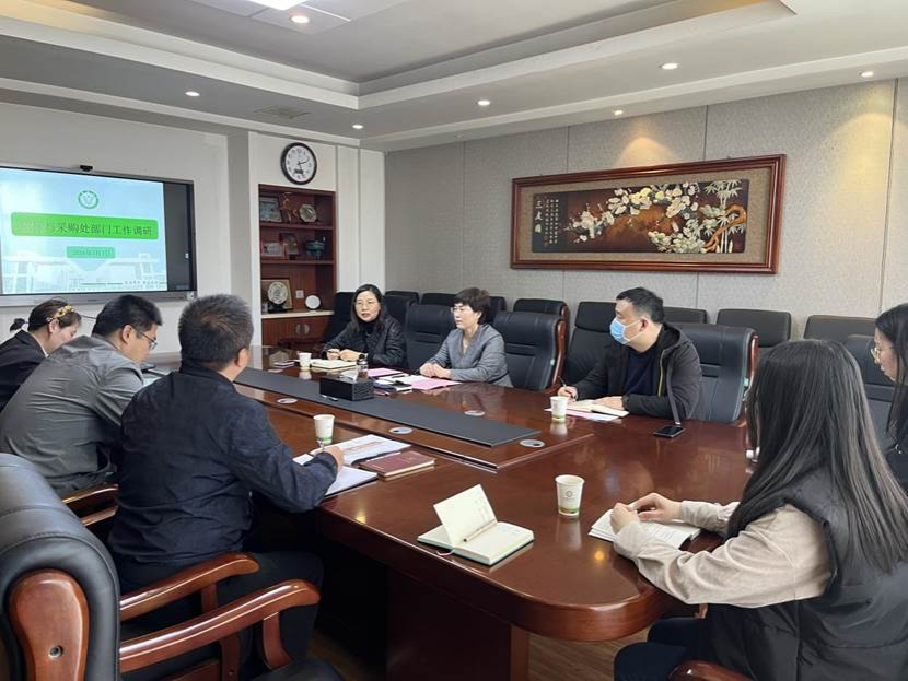 副校长和新盈调研指导招标与采购工作